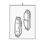 1710945 - Brakes: ACDelcoâ„¢ Brake Pads for GM Image