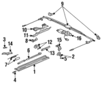 70315SS0003 - Body: Guide Rail for Honda: Prelude Image