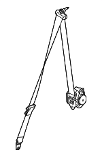 LR170493 - : Belt &amp; Retractor for Land Rover: Defender 110, Defender 130, Defender 90 Image