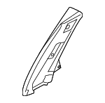 8S4Z6324356AA - Body: Lock Pillar Trim for Ford: Focus Image