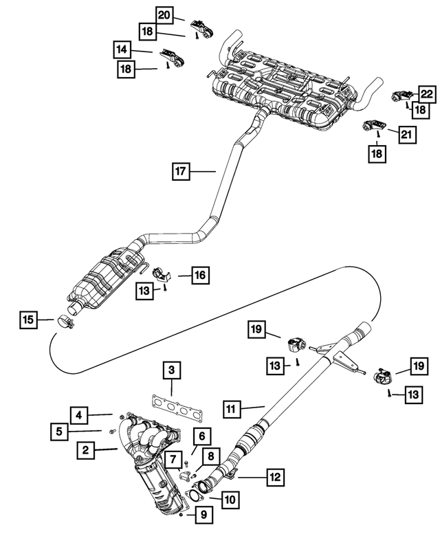 68141920AB - : Exhaust Hanger for Mopar Image