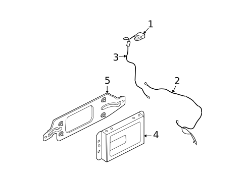 Antenna & Radio for 2007 Ford Edge #1
