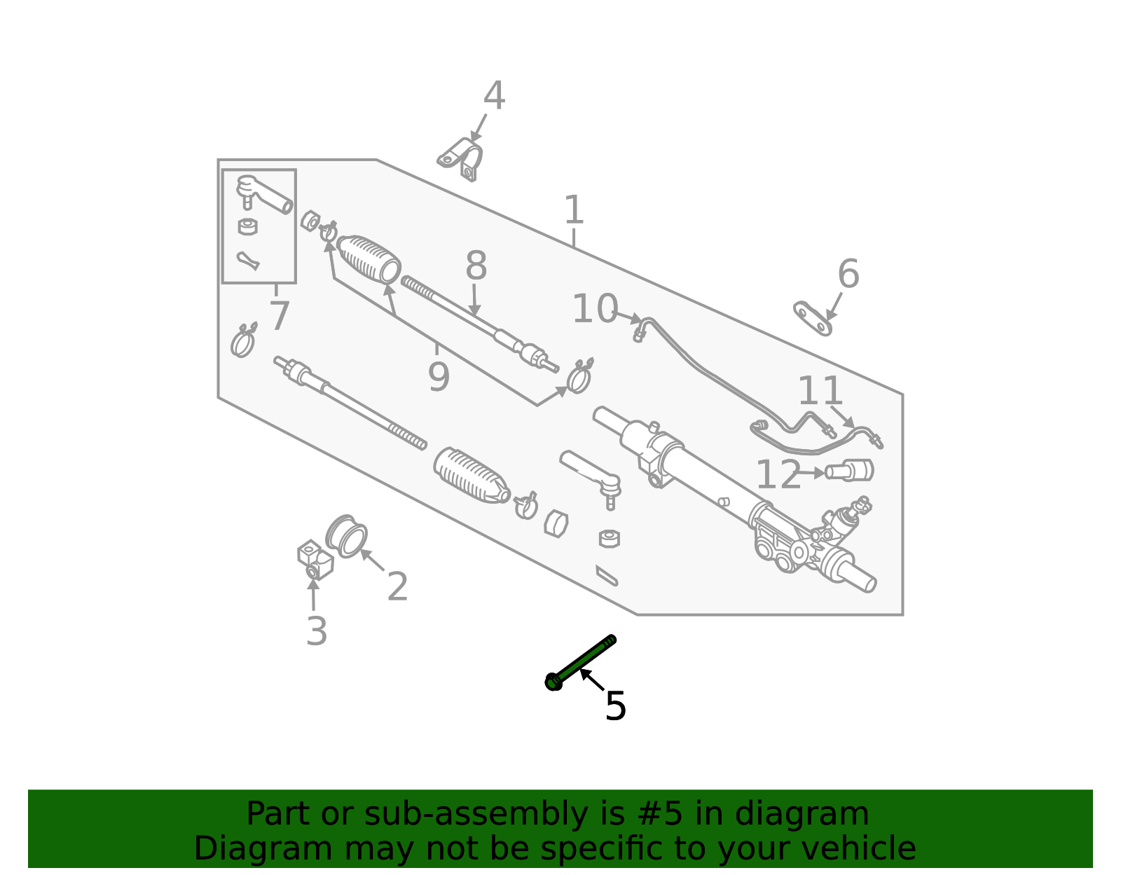 2004-2026 Nissan Gear Assembly Mount Bolt 54459-7S000 | Family Nissan Parts
