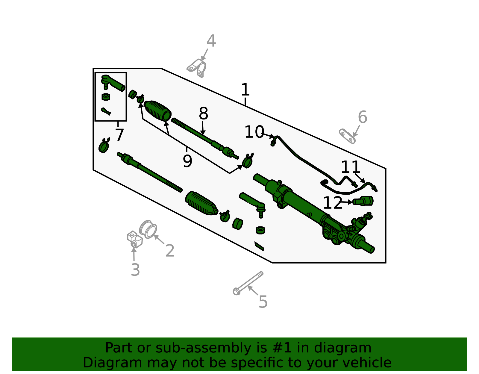 2020-2023 Nissan Frontier Rack And Pinion Assembly 49001-9BT2A