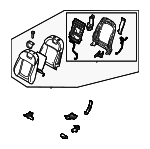 88300K5080WHZ - : Seat Back Assembly for Hyundai Image