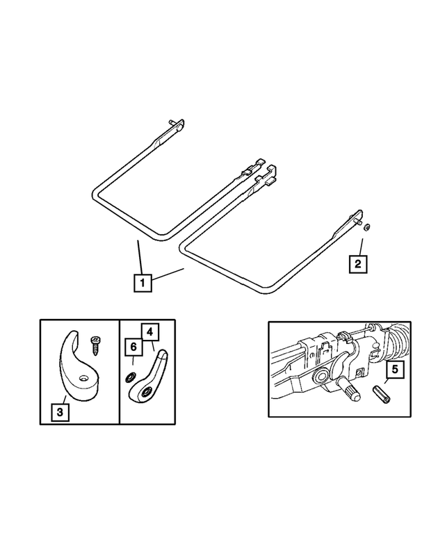 5159042AA - Interior Trim: Seat Release Handle for Mopar Image