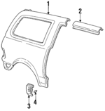 6160195D32 - Body: Side Panel for Toyota Image