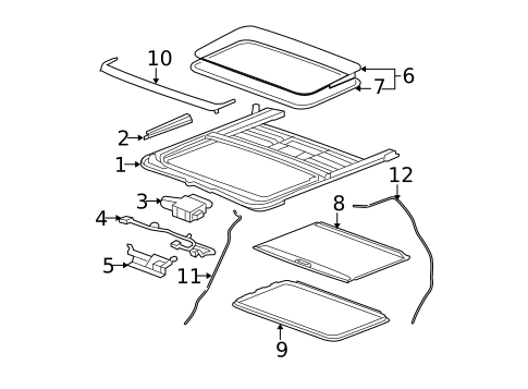 Sunroof for 2012 Cadillac Escalade ESV #0