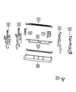 68573230AA - Cooling: Radiator Upper Seal for Mopar Image image