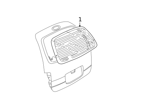 Glass - Lift Gate for 2005 Ford Freestar #0
