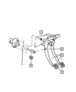 J4003909 - Clutch: Hex Flange With Serration Nut, Mounting for Mopar Image