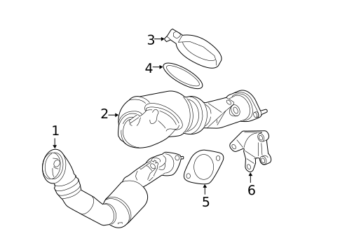 Exhaust Manifold for 2012 BMW 740Li #0