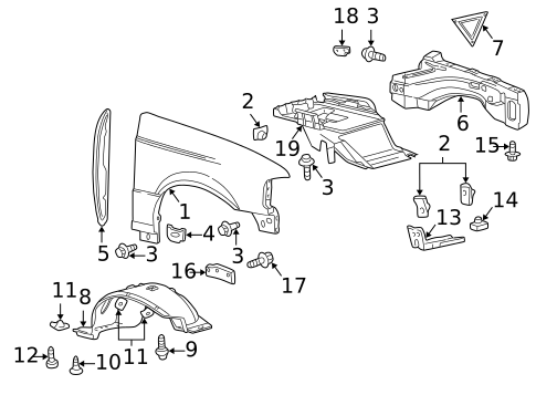 Fender & Components for 2002 Mazda B3000 #0