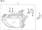 8301D883 - : Composite Assembly for Mitsubishi: Eclipse Cross Image