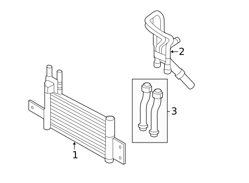 Trans Oil Cooler for 2013 Hyundai Equus #0