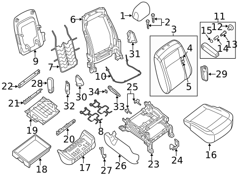 Front Seat Components for 2016 Nissan NV1500 #0