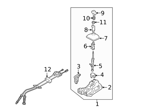 Gear Shift Control for 2018 Kia Rio #0