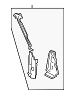 XW7Z54025A00AA - Body: Windshield Pillar for Ford: Crown Victoria | Lincoln: Town Car | Mercury: Grand Marquis, Marauder Image