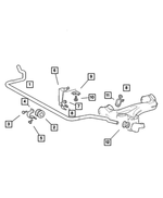5098980AA - Front Suspension &amp; Drive: Front Sway Bar for Chrysler: Crossfire Image