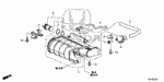 17378T2AA00 - Electrical/Exhaust/Heater/Fuel: STAY, DRAIN BOX for Honda Image