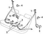 7336035150B0 - Electrical: Belt &amp; Retractor for Toyota: 4Runner Image