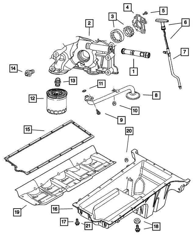 5037215AE - Engine 8.3L Ten Cylinder [EWC]: Engine Oil Indicator Tube for Mopar Image