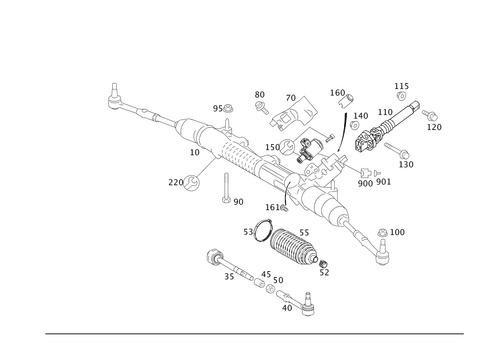 Steering Gear and Steering Linkage for 2012 Mercedes-Benz S400 #0