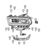 68448975AA - Electrical: Limiter Compression, Right for Ram: 2500, 3500 Image