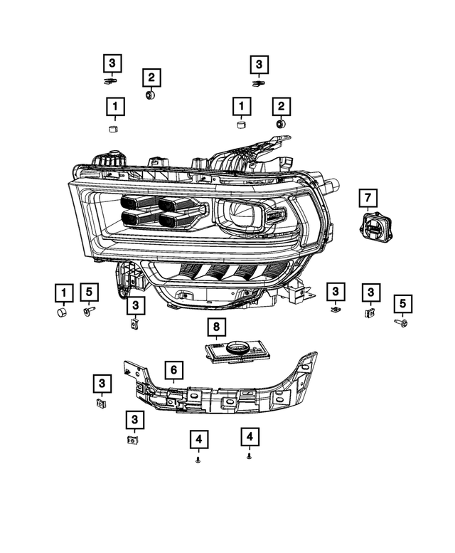 68448975AA - Electrical: Limiter Compression, Right for Mopar Image