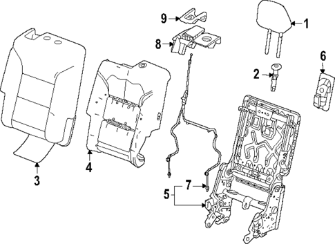 Second Row Seats for 2025 Chevrolet Traverse #7
