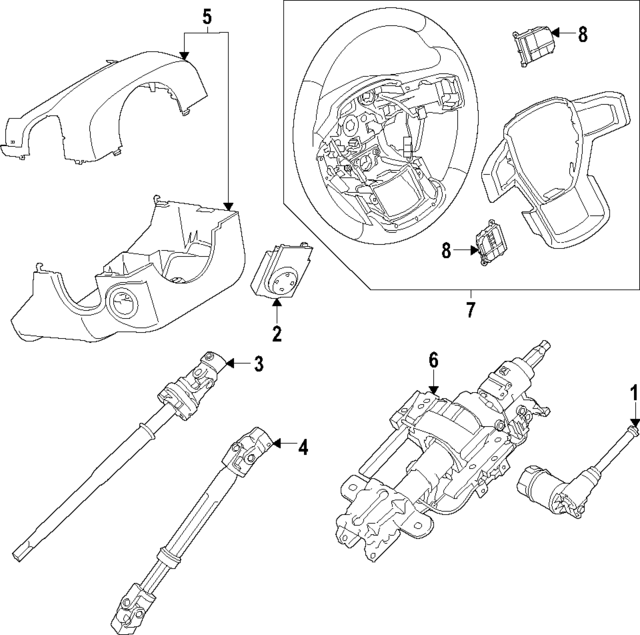 RL3Z3600VA - : Steering Wheel for Ford Image