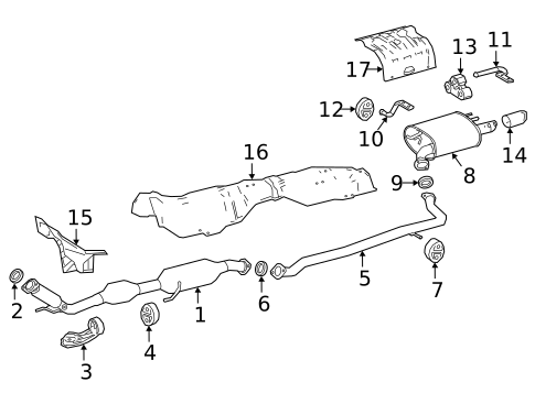 Exhaust Components for 2020 Toyota Camry #1
