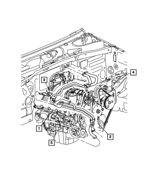 Air Conditioner and Heater Plumbing for 2004 Jeep Liberty #7