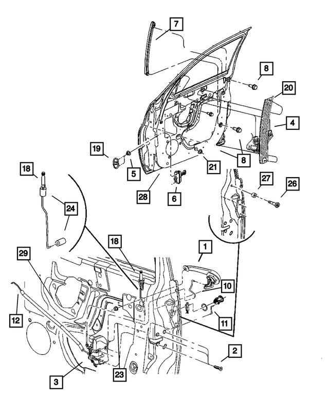 ●THEAIRTOWN● door pattern pt Front Door for 2008 Chrysler PT Cruiser | My Mopar Parts