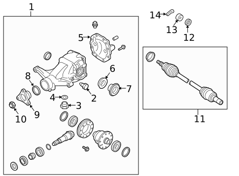 Drive Axles for 2013 Hyundai Genesis Coupe #0