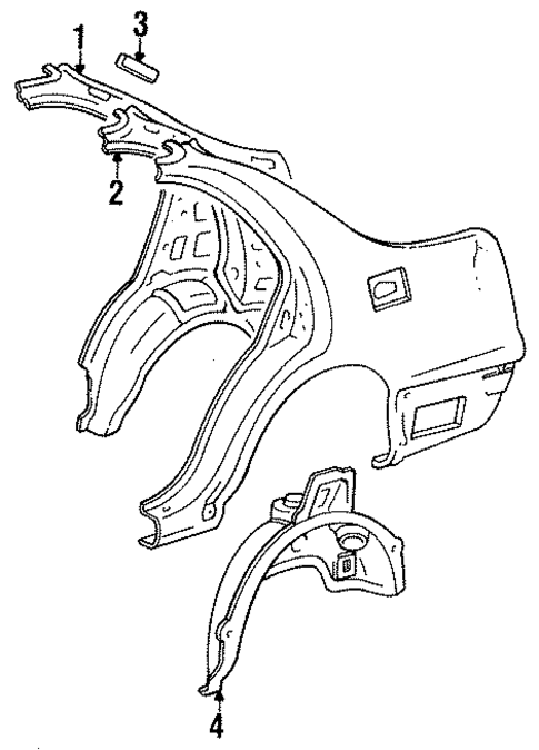 Inner Structure for 1993 Lexus GS300 #0