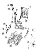 68024724AA - Interior Trim: Front Seat Back Frame for Mopar Image