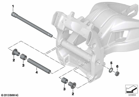 Rear Swing Arm with Bearing, Strut for 2015 BMW-Motorrad S 1000 R #2