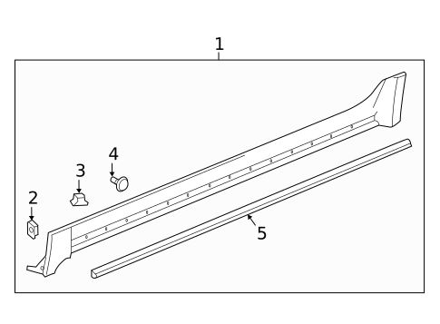 Exterior Trim - Pillars for 2021 Chevrolet Equinox #0