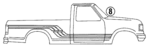 F2TZ9920000B - Body: Stripe Tape for Ford: F-150, F-250, F-350 Image