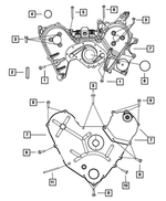6506860AA - 3.5L Gas; Engine: Hex Head Lock Bolt And Washer, Mounting for Mopar Image