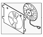 1EA121203C - Belts &amp; Cooling: Engine Cooling Fan Assembly for Audi Image