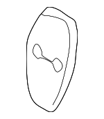 51218226578 - Body: Striker Plate Cover for BMW: 323i, 325i, 325xi, 328i, 330i, 330xi Image