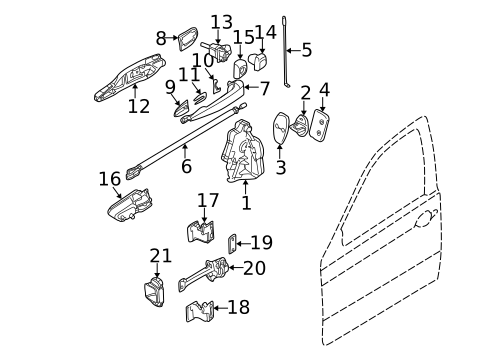 Lock & Hardware for 2001 BMW 325xi #0