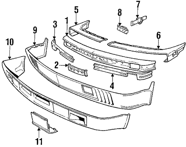 51111874235 - : Cushion for BMW: 524td, 528e, 533i, 535i, 535is, M5 Image