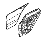 77004H9100 - Body: Door Shell for Kia: Rio Image