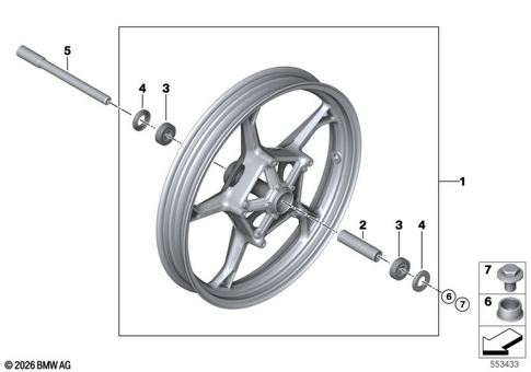 Cast Rim for 2026 BMW-Motorrad F 450 GS #0