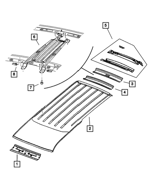 Roof Panels for 2003 Dodge Durango #0