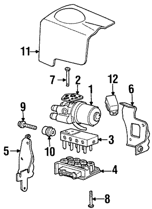 ABS Components for 1996 Lincoln Continental #0