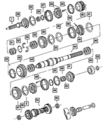 5013409AA - Manual Transmission 5 Speed: Input Shaft for Dodge: Dakota | Jeep: Liberty Image